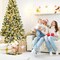 Pre-lit Snow Flocked Hinged Christmas Tree Perfect for Festive Season Decoration